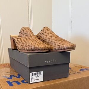 Nisolo Almond Woven Mules